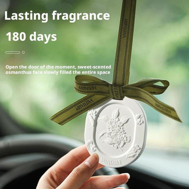 Car Aromatherapy Tablets, Hanging Aromatherapy Wax Tablet, Long Lasting Fragrance Flower Sachets for Cars, Room, Cabinets Bathroom, Office - Image 4